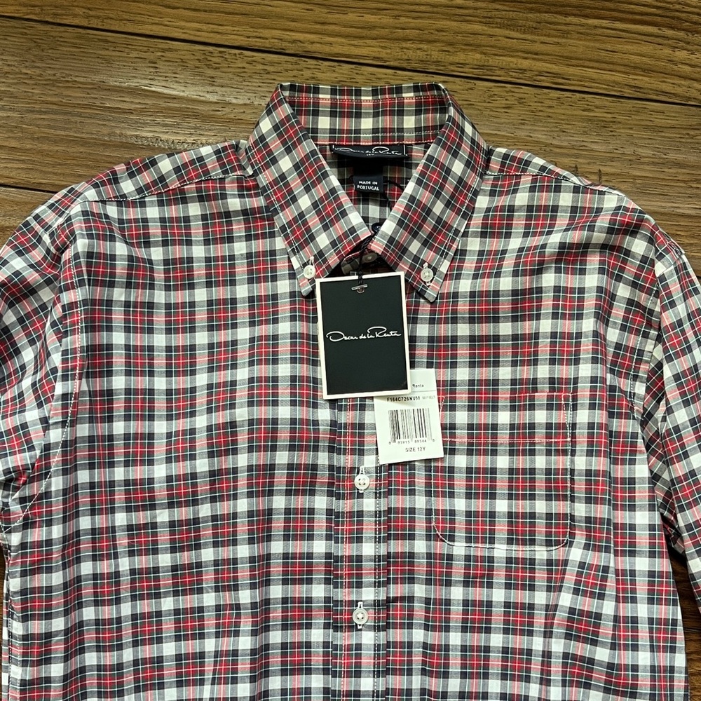 Oscar de la Renta Boy’s Plaid Shirt